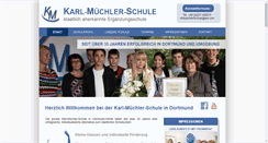 Desktop Screenshot of karl-muechler-schule.de