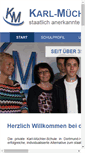 Mobile Screenshot of karl-muechler-schule.de